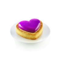 Kit silicone Mini Tarte Petit Amour 17,5 x 30 cm - Silikomart - 8 cavités