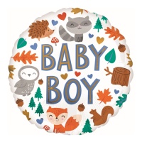Baby Boy 43 cm ballon rond avec animaux - Anagramme