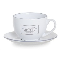Tasse essentielle 450 ml avec soucoupe - DCasa