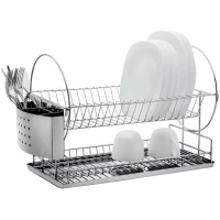 Porte-vaisselle en acier inoxydable 42 x 23 x 31cm - DCasa