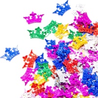 Confettis de couronnes de couleurs assorties de 20 grammes