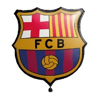 Ballon en forme d'écusson FC Barcelona 55 x 52 cm