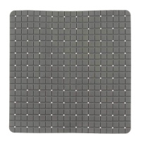 50.3 x 50.3 cm tapis de douche antidérapant à carreaux gris