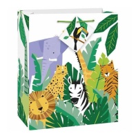 Sac cadeau Safari Animals 23 x 17,8 x 10,5 cm - 1 pc.