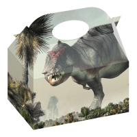 Boîte en carton pour dinosaures jurassiques 16,5 x 10 x 16,5 cm - 12 pcs.