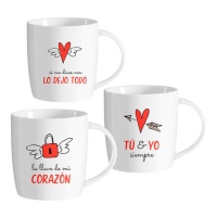 Mug 350 ml Love with messages - 1 pièce