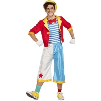 Costume de clown avec veste pour hommes