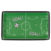 Plateau de stade de football 30 x 18 cm - 8 pcs.