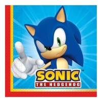 Serviettes de table Sonic The Hedgehog 16,5 x 16,5 cm - 20 pcs.