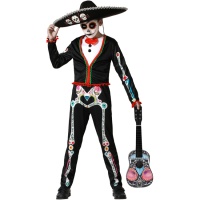 Costumes de squelette de Catrina mexicaine pour enfants