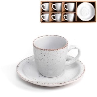 Tasse à café Motas gris 100 ml - DCasa - 6 services