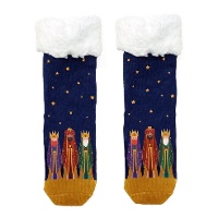 Chaussettes des Rois Mages avec de la laine de mouton - 1 paire