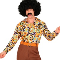 Chemise déguisement années 70 hippie classique