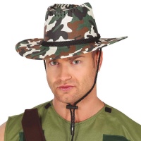 Chapeau de cow-boy camouflage - 56 cm
