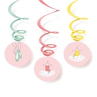 Pendentifs décoratifs en forme de ballerine - 6 pcs.