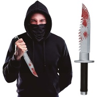 Machette ensanglantée de 33 cm
