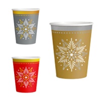 Verres étoile de Noël 270 cc - 6 pcs.