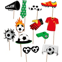 Kit pour photocall de Football fan - 12 unités