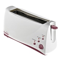 Grille-pain 1 fente long blanc - Comelec TP1749