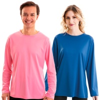 T-shirt de couleur à manches longues pour adultes