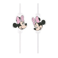 Pailles Minnie Baby 22 cm - 4 pièces
