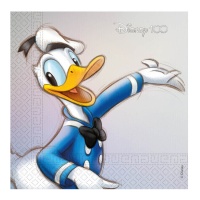 Serviettes de table Donald Duck Vintage 33 x 33 cm - 20 unités