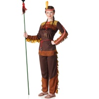 Costume d'Indien Arapahoe avec pantalon pour femmes