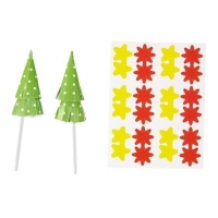 Pics pour sapins de Noël - Wilton - 12 pcs.