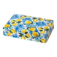 Boîte de 23,5 x 16 x 5 cm de citrons bleu