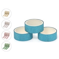 Washi tape avec paillettes 3 m - 3 pcs.