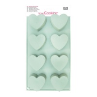 Moule à coeur en silicone - Scrapcooking - 8 cavités