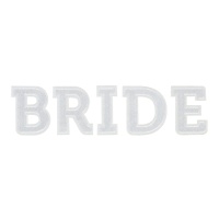 Bride heat seal patch blanc