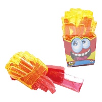 Frites en bonbon à tremper avec gel sucré - 40 g