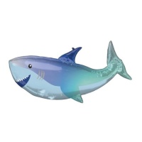 Ballon joyeux requin bleu 96 x 45 cm - Anagramme
