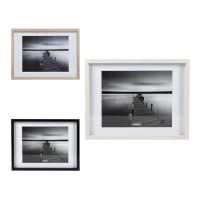 Cadre photo Bahia noir et blanc pour photos 24 x 30 cm - DCasa
