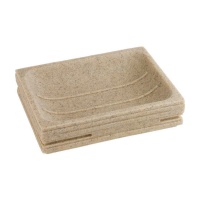 Porte-savon carré en sable 11,7 x 8,7 cm - 1 pc.