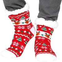 Chaussettes thermiques à motif de renne - 1 paire