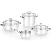 Optima 2 ustensiles de cuisine avec couvercle en verre - Monix - 4 pcs.