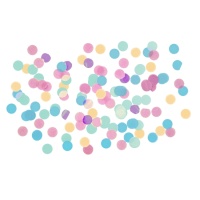 Confettis en combinaison de couleurs pastel de 15 g