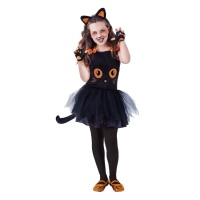 Costume de chaton noir pour filles