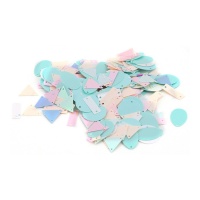 Paillettes assorties de forme pastel - 15 gr