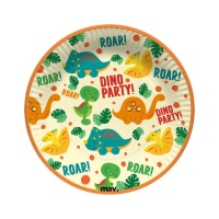 Assiettes de fête Dino 18 cm - 8 pcs.