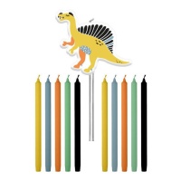 Set de bougies dinosaures - 11 pcs.