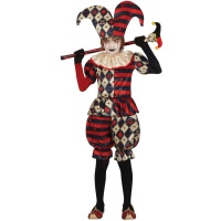 Costume d'arlequin maléfique pour enfants