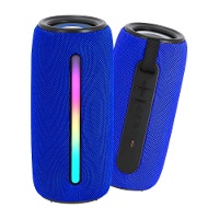 Enceinte stéréo Bluetooth 2 x 5 W avec radio FM et éclairage LED