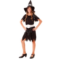 Costume de sorcière noire pour filles