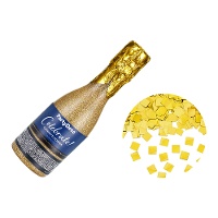 Canon à confettis en forme de bouteille de champagne de 20,5 cm