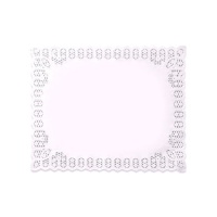 Napperon rectangulaire blanc 34 x 41 cm - Maxi Products - 5 pcs.