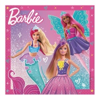 Serviettes de table Barbie Fantasy 16,5 x 16,5 cm - 20 pcs.