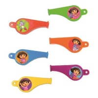 Sifflets Dora l'exploratrice - 25 pcs.